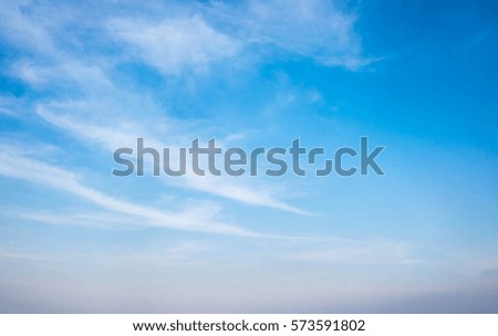 Cloud in bright blue sky. Natural landscape wallpaper backgrounds.