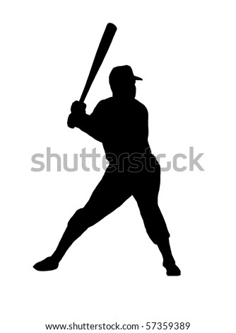 baseball player silhouette