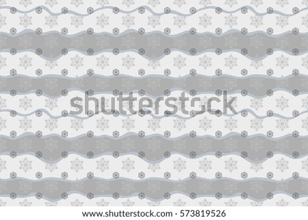 Raster seamless pattern for holiday Thanksgiving day, a simple hand-drawn winter design on wave background in neutral and gray colors.