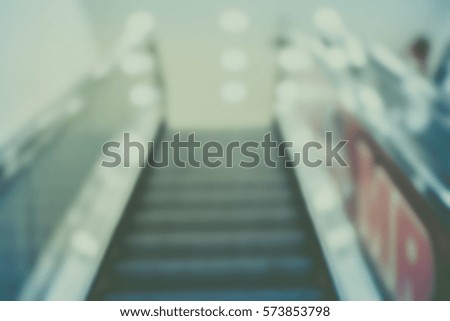 Blurred  background abstract and can be illustration to article of escalator