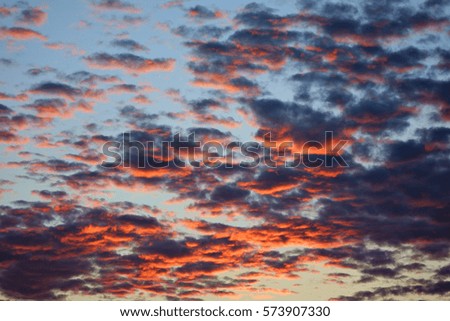 Background of the fire sky