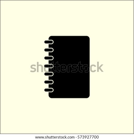 Notebook icon, organizer vector illustration Royalty-Free Stock Photo #573927700