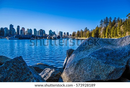 Vancouver City - Huge Stones - Park view - BC - Canada