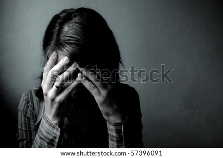 Woman Depressed. Series Royalty-Free Stock Photo #57396091