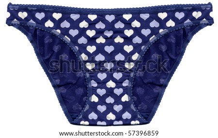blue female underwear