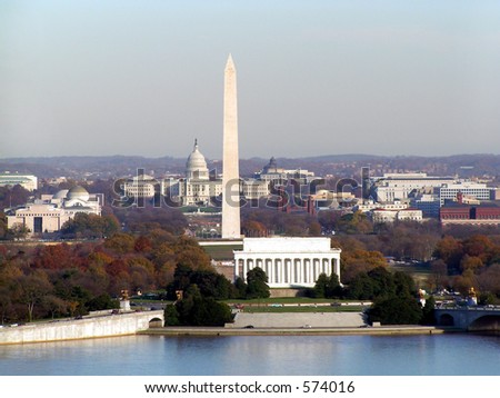 Washington DC Monument in Autumn