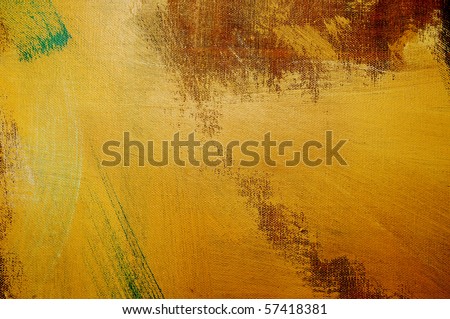 brushstrokes of different colors on a canvas