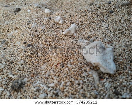 Sand and stone at Kampung Nelayan, Lombok