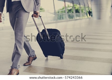Businessmen Luggage Business Trip Travel Royalty-Free Stock Photo #574243366