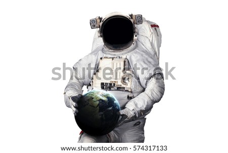 Astronaut mock-up. Elements furnished by NASA