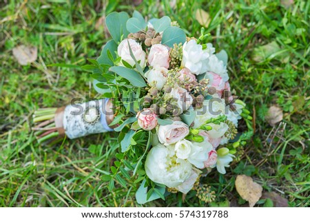 Bouquet and flowers