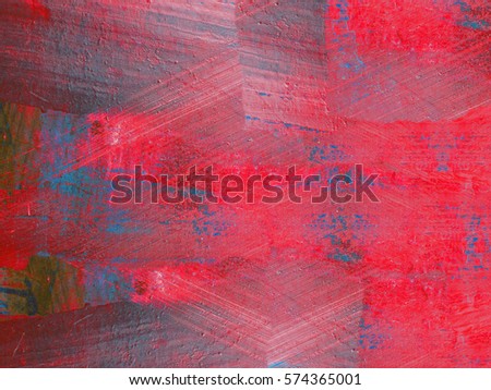 Red grunge texture. Smears of old paint