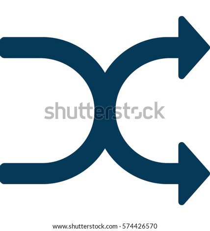 Shuffle Vector Icon