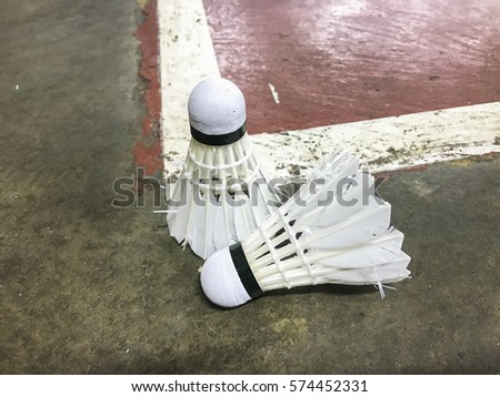 Badminton shutter.