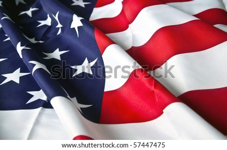 picture of the American flag with wavy texture