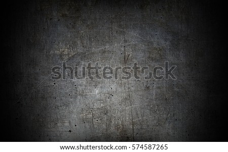 Grey grunge metal textured wall background Royalty-Free Stock Photo #574587265