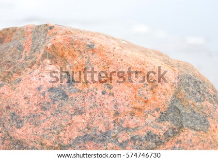 Close-up of pink granite. Texture or background.
