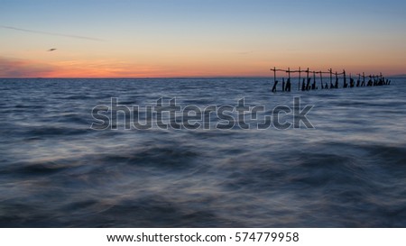 Long exposure at sunset / Mystic/ Sunset - Camargue (Southern France)