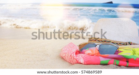 Sea background, Summer travel concept