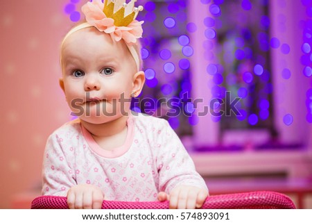 baby girl smiling