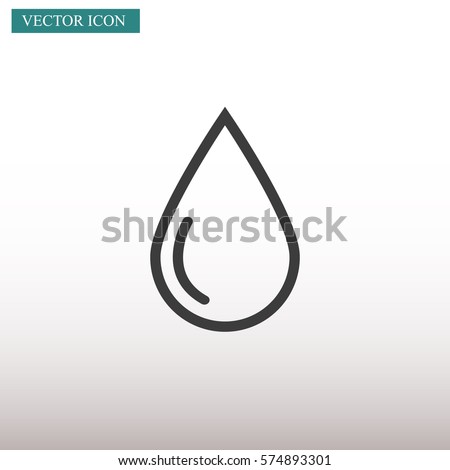 Drop vector icon Royalty-Free Stock Photo #574893301