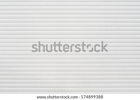 White metal roller door shutter background and texture