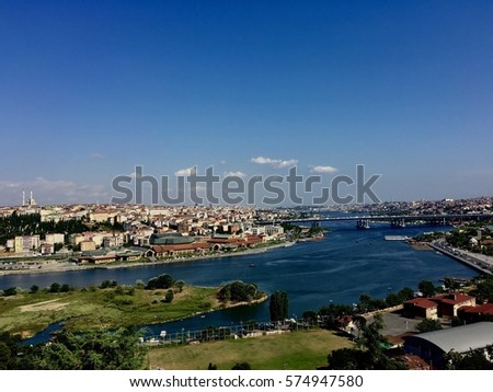Turkey and Bosphorus in a sunny day