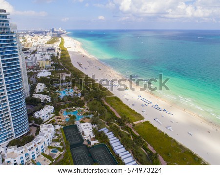 Aerial image Miami Beach Florida USA