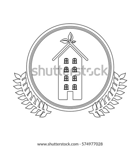 symbol home care environment image, vetor illustration