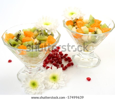 Salad from fresh fruit