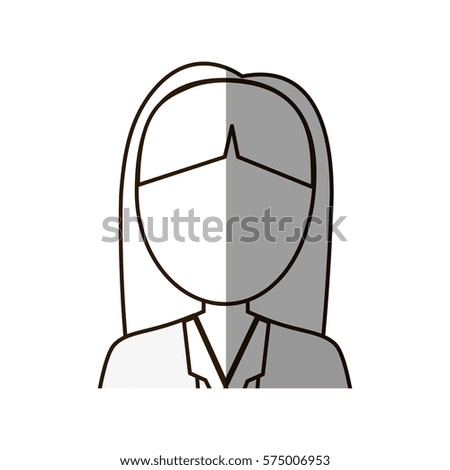 figure business woman formal cloth icon, vector illustration image