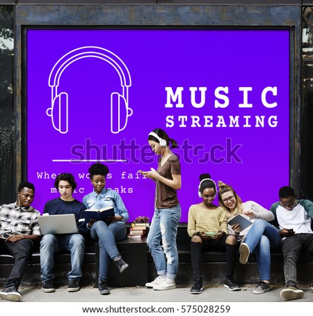 Music Audio Headphones Sign Symbol 