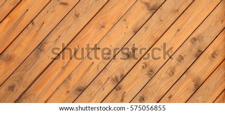 Rustic Barn Wood Wall Wide Horizontal Texture With Tiled Wooden Decorative Planking. Vintage Exterior Or Interior Wood Slats Shabby Background With Diagonal Boards. Peeled Abstract Textured Web Banner