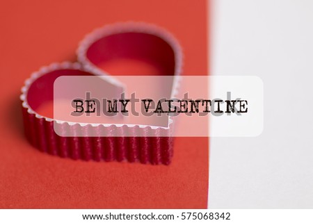heart shape text be my valentine