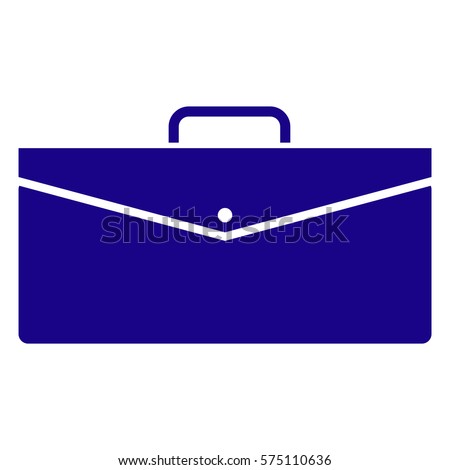 Vector Illustration of Blue Briefcase Icon