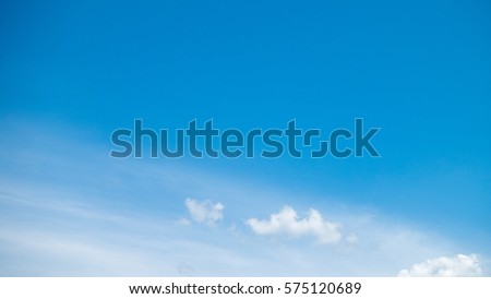 blue sky and clouds in good weather day