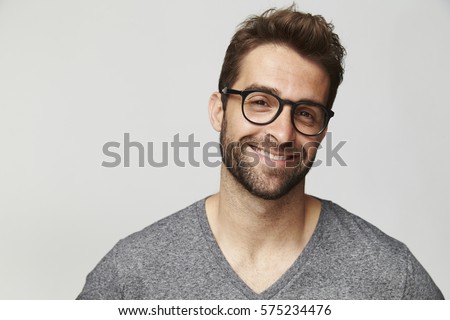 Good looking man in glasses, portrait