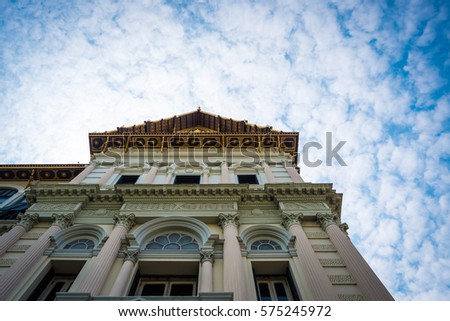 Building with blue sky