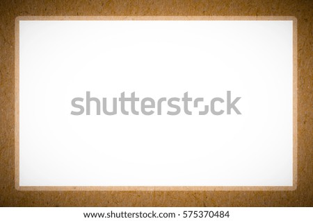 white blank on brown paper abstract vintage grunge