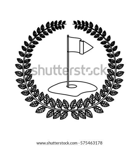 symbol golf emblem icon image, vector illustration