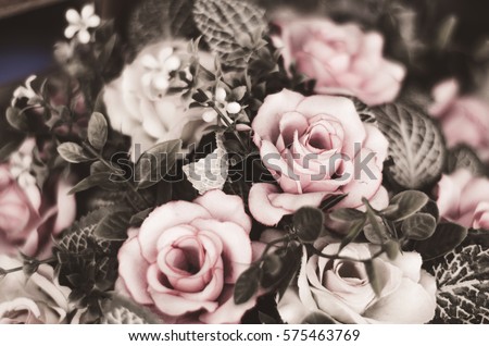 Colorful decoration artificial flower Royalty-Free Stock Photo #575463769