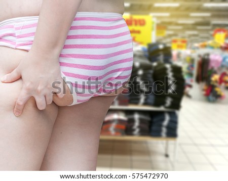 woman ass with blur background