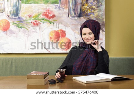 Young muslim girl with scarf
