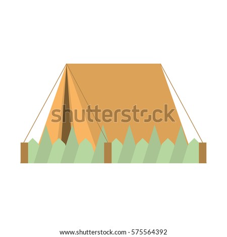 camping tent icon image, vector illustration design