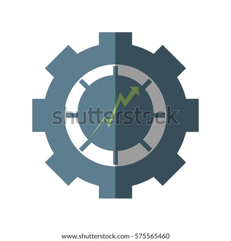 gear graphic design icon, vector illustration image