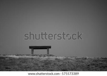 Outdoor benches isolated on a gray background