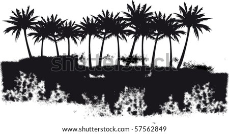 palm banner background