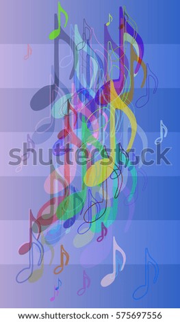 musical note background template