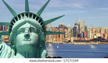 new york cityscape, tourism concept photograph