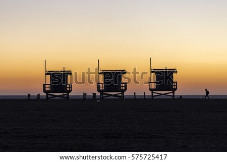 Sunset on Venice Beach